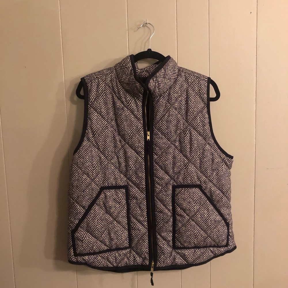 J. Crew Herringbone Vest Size XL